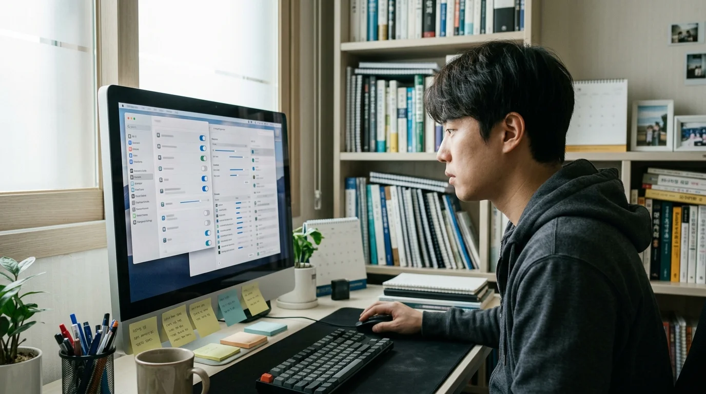 컴퓨터 관리 창에서 서비스 설정을 조정하여 윈도우 10 11 업데이트 끄기를 적용하고 자동 갱신을 차단하는 과정입니다.